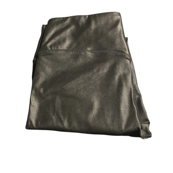 Fabletics Black Pleather Leggings - Picture 1 of 5